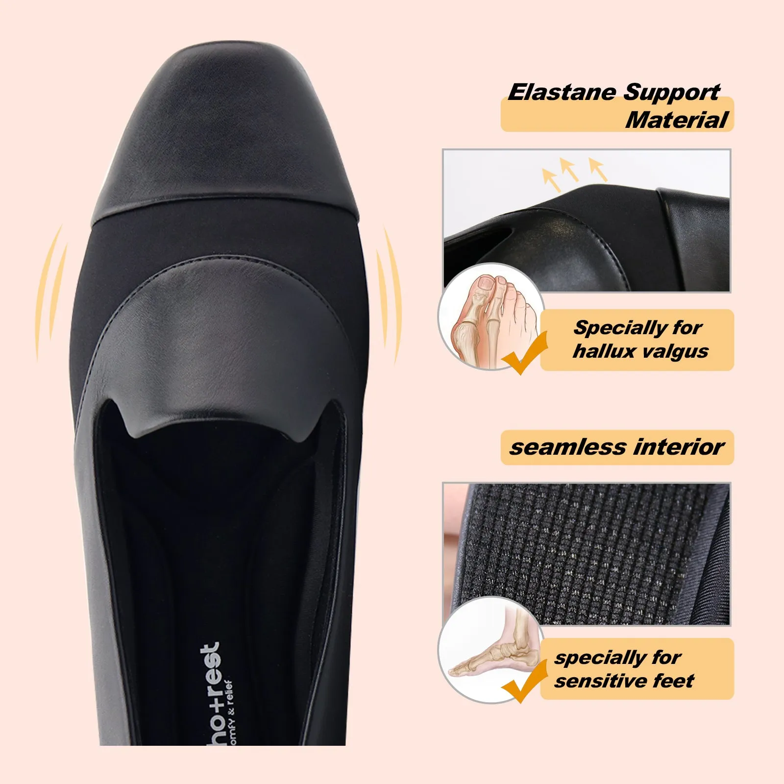 Women Pain-Free Shoes for Orthopedic Bunions Feet