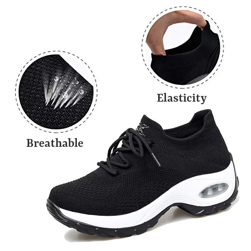 Women's Flying Woven Non-slip Breathable Comfortable Shoes