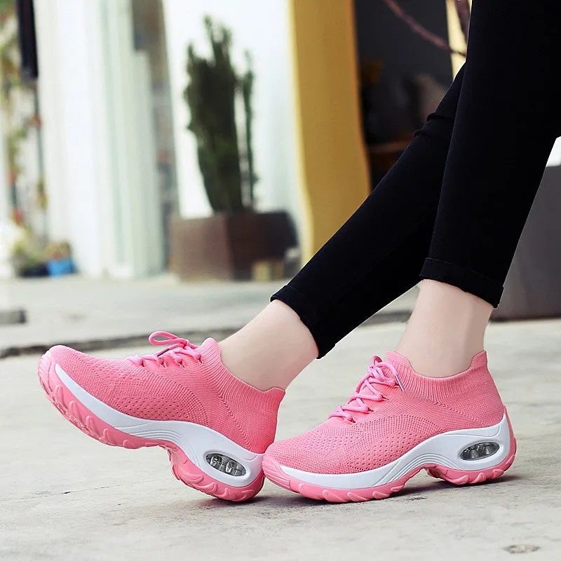 Women's Flying Woven Non-slip Breathable Comfortable Shoes