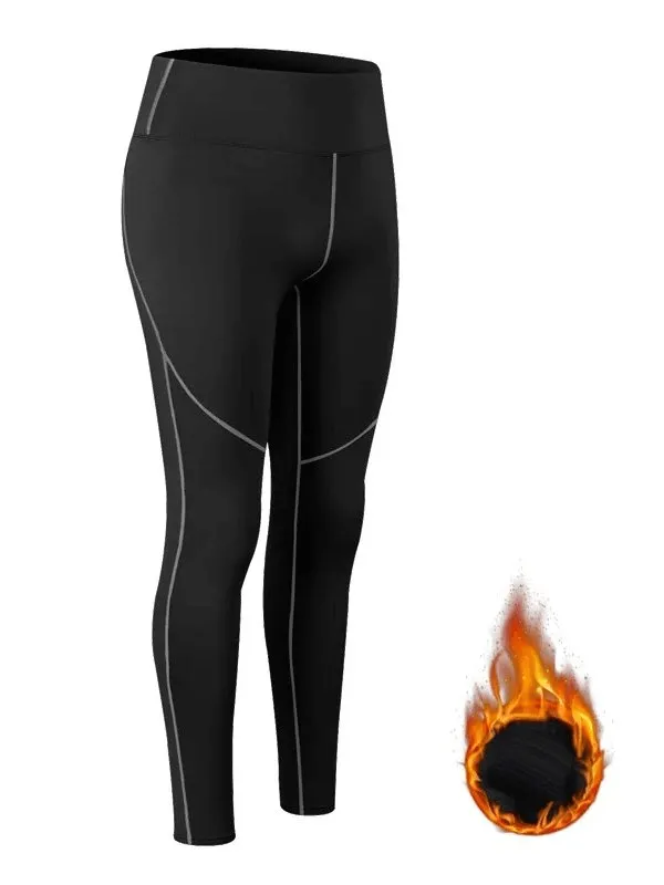 Women's High Waist Insulated Yoga Leggings - SF1952