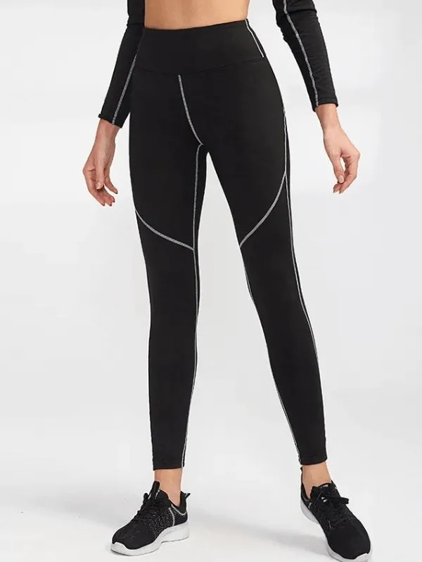 Women's High Waist Insulated Yoga Leggings - SF1952