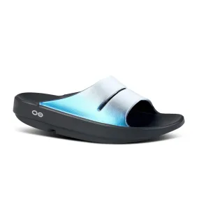 Women's Oofos OOahh Luxe Slide Color: Frost