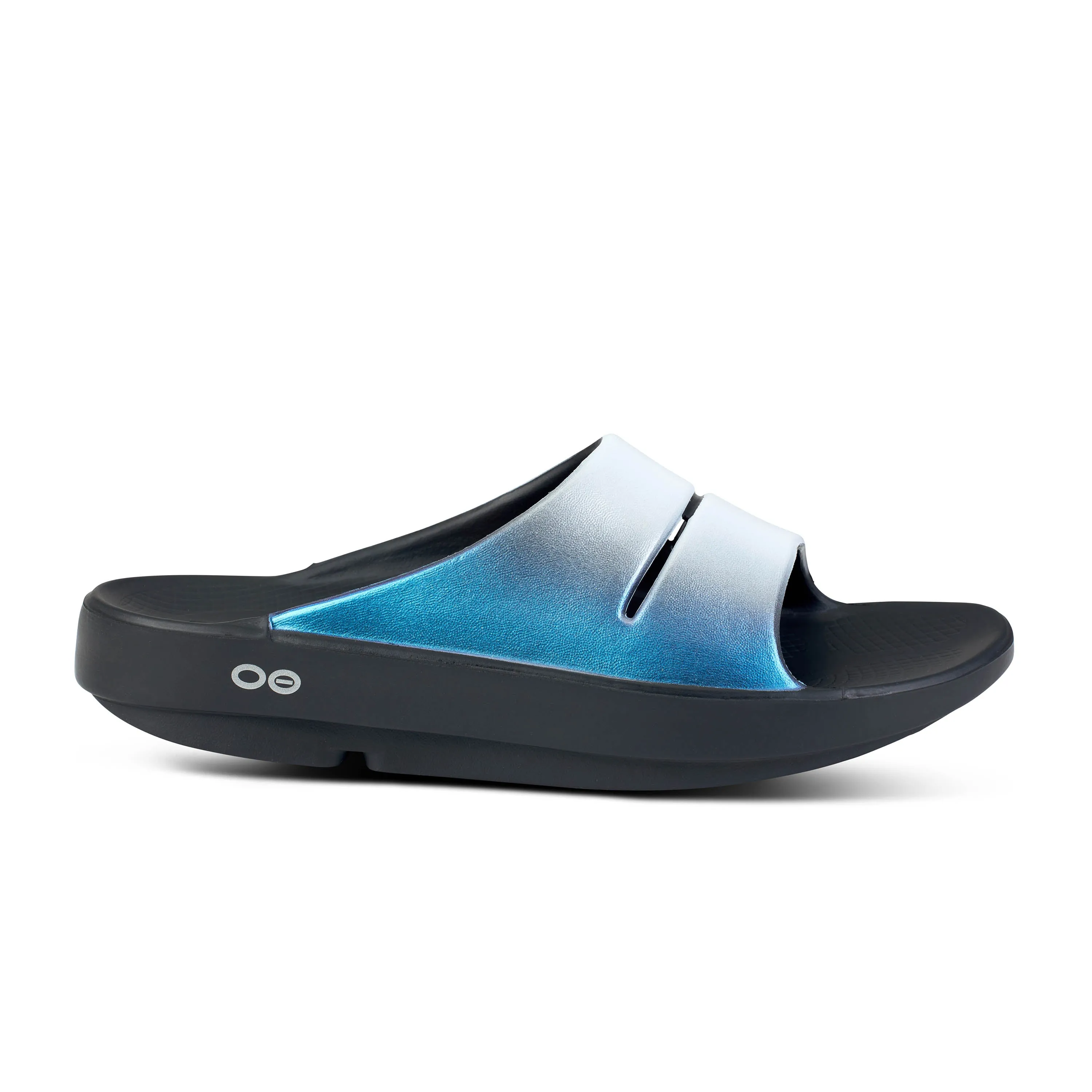 Women's Oofos OOahh Luxe Slide Color: Frost