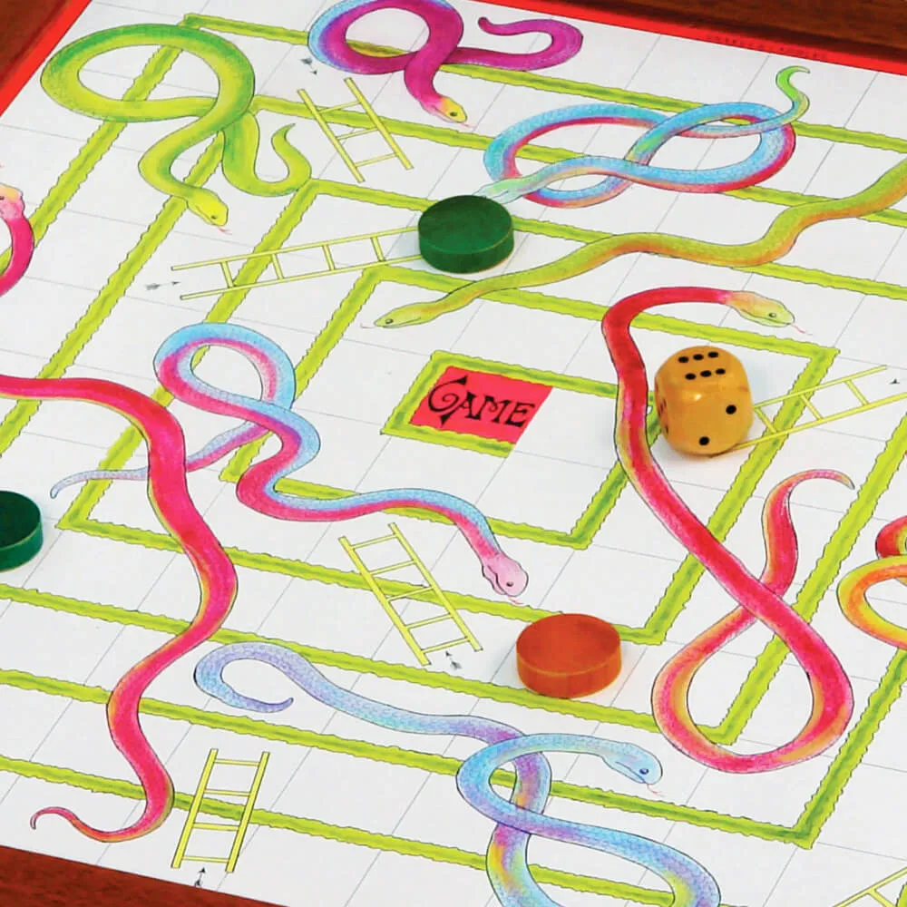 Wooden Snakes & Ladders - 23" Luxury Board Game