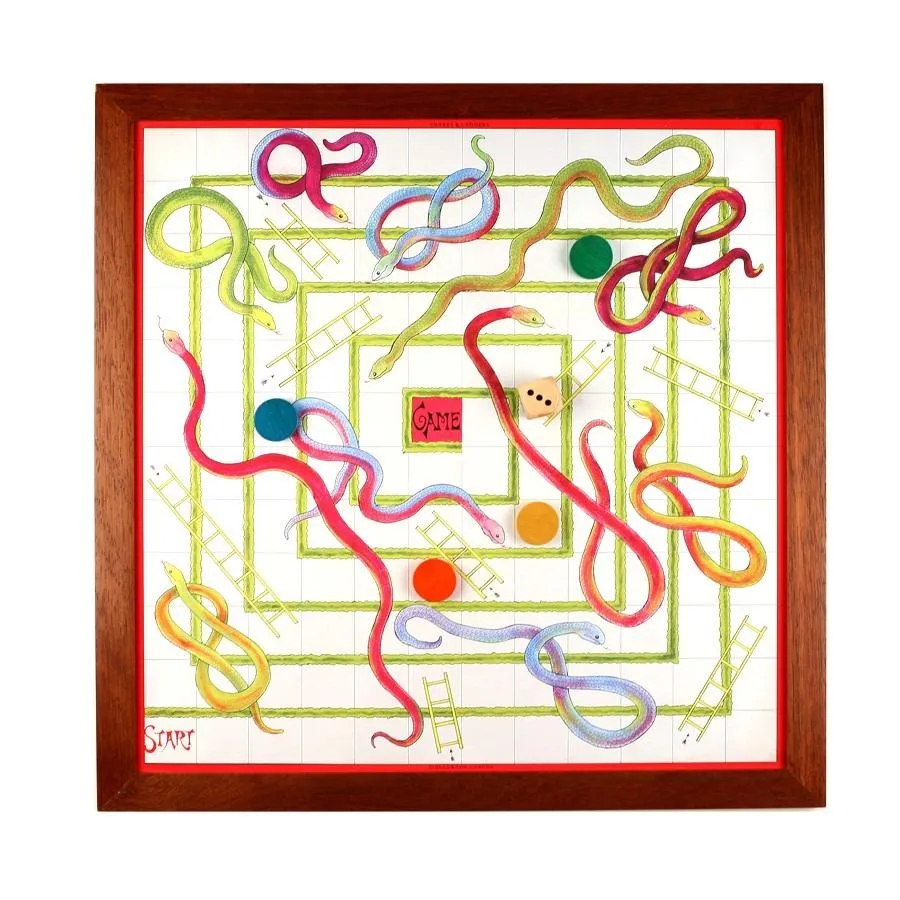 Wooden Snakes & Ladders - 23" Luxury Board Game