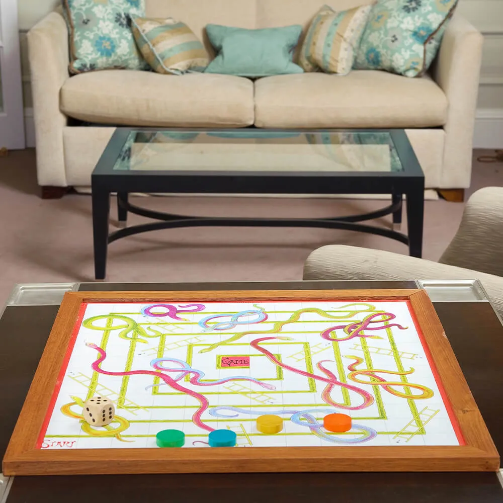 Wooden Snakes & Ladders - 23" Luxury Board Game