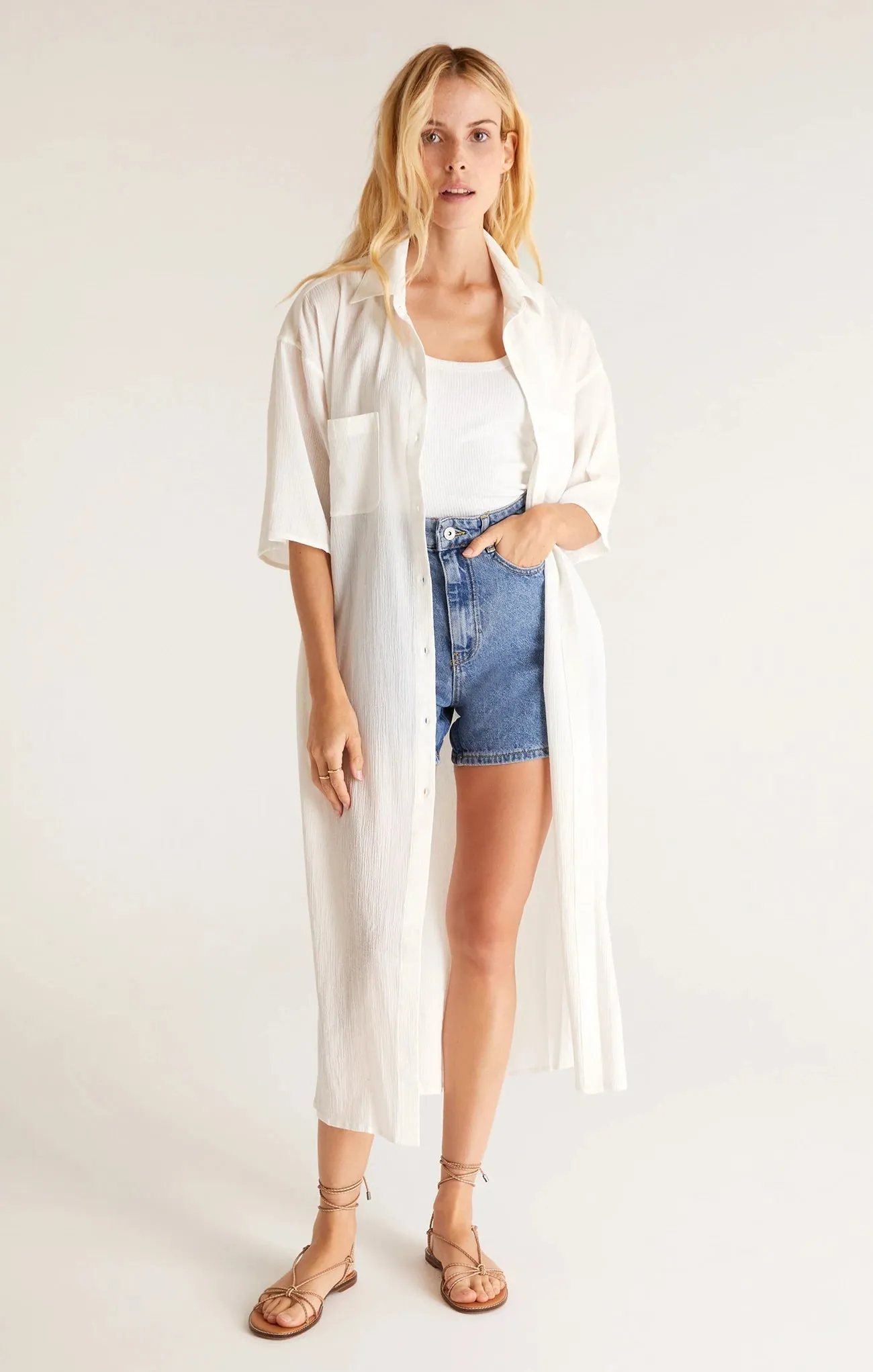 Z Supply Lina Button Up Duster